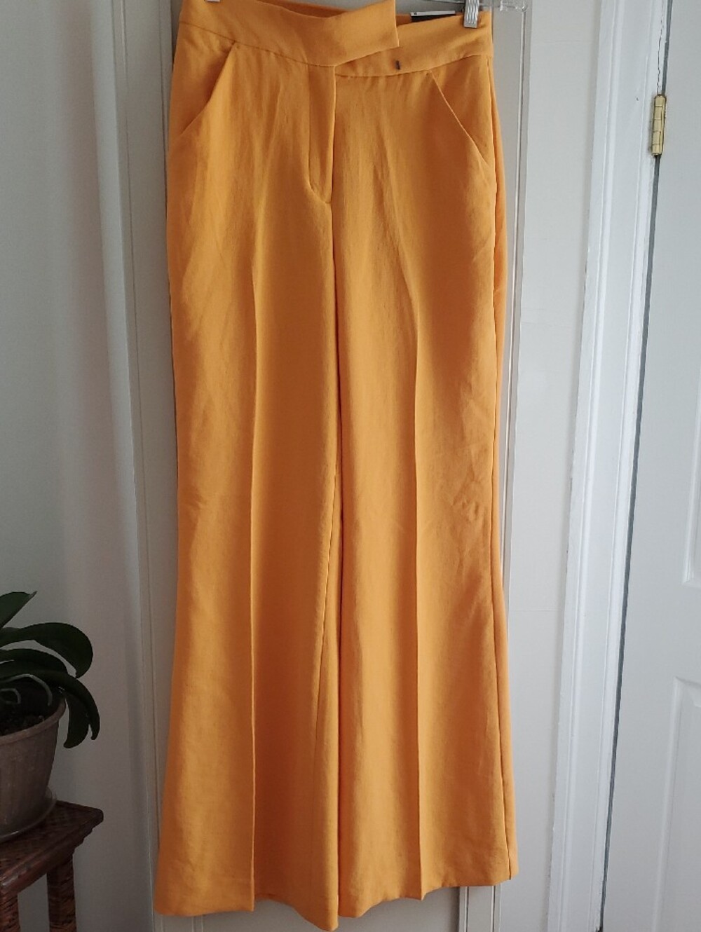 Express Mustard High-rise Flare Pants